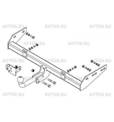 Фаркоп для Lada Granta седан/универсал 2012- съемный крюк на двух болтах 1100кг Автос