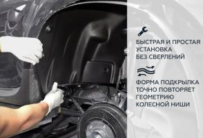 Подкрылки (локеры) для Volkswagen Transporter T2/T3 передняя пара Нор Пласт