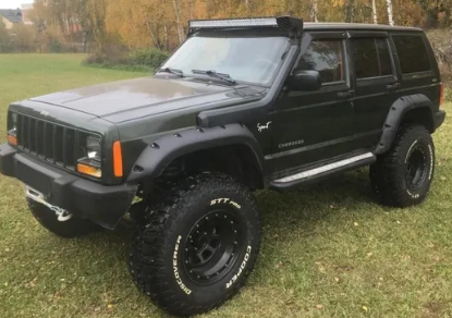 Дефлекторы окон (ветровики) Jeep Cherokee I (XJ) 1984-2001 "EuroStandard" (Джип Чироки) Кобра Тюнинг